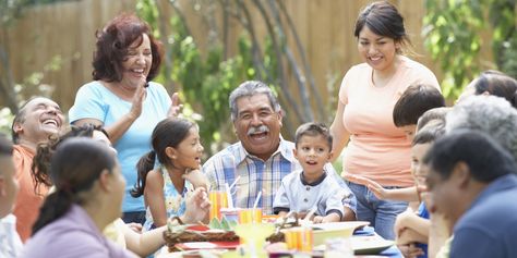 Hispanic families almost always stick together though the generations. grandparents play a role just as important as the parents Family Reunion Centerpieces, Family Reunion Planning, Book Of Genesis, Thanksgiving Crafts For Kids, Fun Group, Hispanic Heritage Month, Hispanic Heritage, Camping Activities, Heritage Month