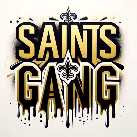 Saints Game, Saints Logo, New Orleans Saints Logo, Nfl Saints, Lsu Tigers Football, New Orleans Saints Football, Saints Football, Geaux Tigers, Tshirt Printing Design