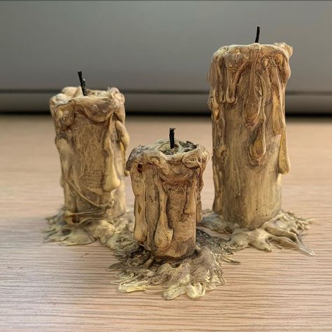 Drippy Candles, Paper Art Projects, Tim Burton, Tim Holtz, Candle Making, Paper Art, Art Projects, Candle Holders, Place Card Holders