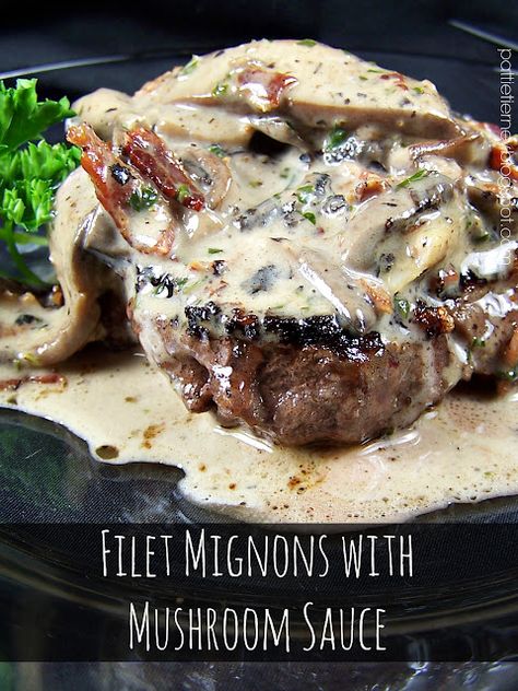 Filet Mignon Recipes Grilled, Filet Recipes, Filet Mignon Recipes, Beef Steak Recipes, Mushroom Gravy, Portobello Mushroom, Mushroom Sauce, Beef Recipes Easy, Steak Dinner