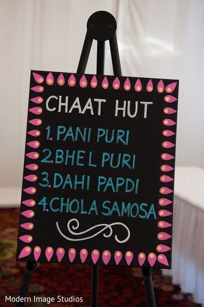 Food Stations Ideas, Indian Wedding Food, Stall Decorations, Sangeet Decor, Wedding Table Menus, Wedding Food Stations, Pani Puri, Desi Wedding Decor, Marriage Decoration