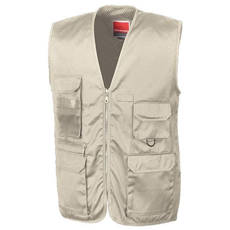 Safari Vest, Men's Waistcoat, Half Jacket, Safari Jacket, Outerwear Vest, Body Warmer, D Ring, Pen Holders, Vest Dress