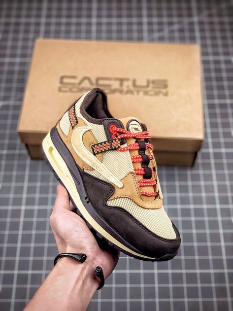 Travis Scott Nike Air Max 1, Travis Scott Air Max 1 Outfit, Tenis Travis Scott, Travis Scott Air Max 1, Travis Scott Sneakers, Baseball Jacket Outfit, Travis Scott Shoes, Nike Travis Scott, Nike X Travis Scott