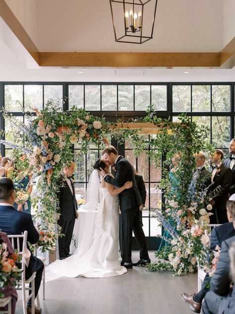 Wood Chuppah, Wedding Chuppah Flowers, Ariana Wedding, Chuppah Wedding, Chuppah Ideas, Floral Chuppah, Chuppah Flowers, Wedding Chuppah, Altar Ideas