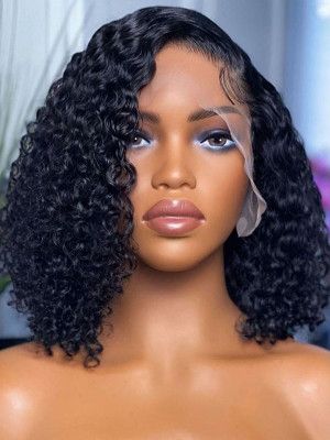 Bob Wig Side Part, Curly Short Bob, Weave Bob Hairstyles, Wig Side Part, Straight Hair Highlights, Frontal Wig Hairstyles, Kinky Straight Hair, Straight Weave Hairstyles, Side Part Hairstyles