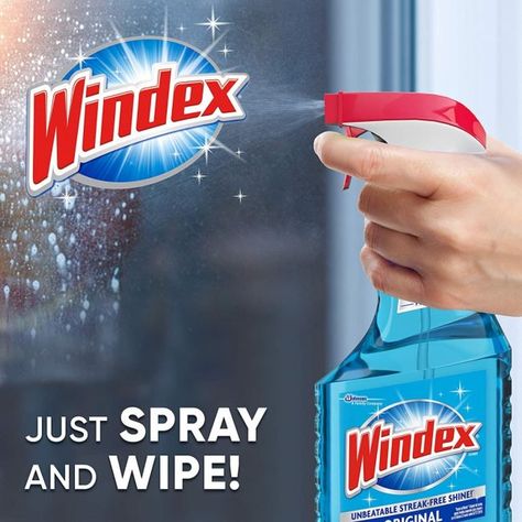 Best Overall Glass Cleaner: Windex Original Outdoor Window Cleaner, Vinegar Glass Cleaner, Clean Outdoor Windows, Best Glass Cleaner, Household Cleaning Products, Outdoor Window, Tile Cleaners, Kitchen Cleaner, Bathroom Cleaner