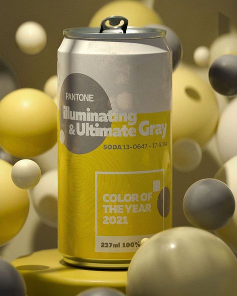 PANTONE on Instagram: “PANTONE COLOR OF THE YEAR 2021 PANTONE 17-5104 ULTIMATE GRAY + PANTONE 13-0647 ILLUMINATING 🤍💛 A marriage of color conveying a message of…”