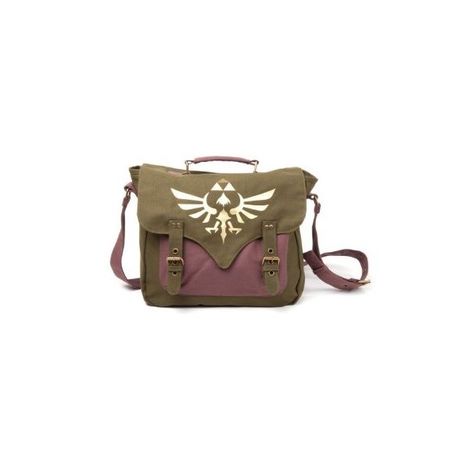 Legend of Zelda Triforce Logo Satchel Style Messenger Bag (Gold) ($41) ❤ liked on Polyvore featuring bags, messenger bags, satchel messenger bag, brown satchel handbag, messenger bag satchel, messenger bag and satchel bag Legend Of Zelda Merchandise, Zelda Skyward, Marvel Logo, Quoi Porter, Link Zelda, Ocarina Of Time, Canvas Messenger Bag, The Legend Of Zelda, Geek Chic