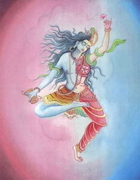 The Ardhanarishvara: Prakriti, Purusha in complete harmony! Ardhanarishvara Shiva Shakti Drawing, Ardhanarishvara Shiva Shakti, Shiva Shankar, Krishna Avatar, Ganesh Ji, Mother Art, Shiva Painting, Hinduism Art, Shiva Shakti