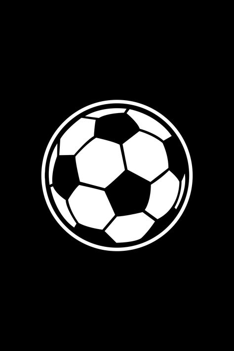 A vector graphic icon of a soccer ball (football) used in the beautiful game. A fun design to go with the rest of your team swag or just something to bring along the next time you kick it! Football Dp, Instagram Glowing Logo, Football Team Logo Design, Soccer Icon, Football Tattoo, Football Logo Design, Football App, Logo Club, Black And White Football