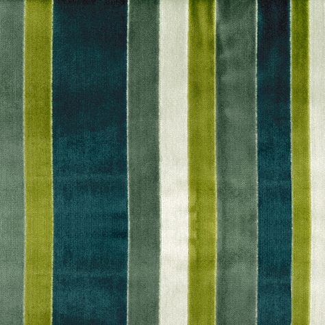 S4136 Turquoise | Greenhouse Fabrics Eclectic Upholstery Fabric, Upholstery Fabric Modern, Chartreuse Velvet, Stripe Upholstery Fabric, Fabric For Furniture, Striped Upholstery Fabric, Chartreuse Color, Greenhouse Fabrics, Striped Upholstery