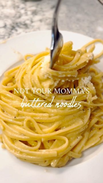 Butter Linguine Noodles, Fancy Buttered Noodles, Cheesy Butter Noodles, Buttered Pasta Recipe, Creamy Butter Noodles, Buttery Noodles Recipes, Best Butter Noodles, Britscookin Recipes, Buttered Noodles Recipe Easy