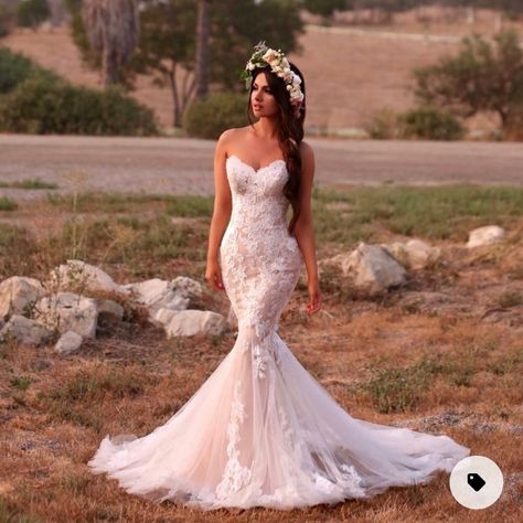 Brand New Wedding Gown With Matching Veil! Stunning, With Tags! American Wedding Dress, Elegant Wedding Gown, Strapless Wedding Dress Mermaid, Dress Train, Pnina Tornai, Wedding Dress Train, Beach Bridal, Wedding Dresses Strapless, A Wedding Dress