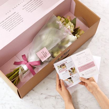 Letterbox Flowers | Bloom & Wild Online Flower Delivery Flower Delivery Box, Flower Shop Decor, Flower Shop Design, Letterbox Flowers, Bouquet Box, Bloom And Wild, Bouquet Delivery, Flower Branding, Online Flower Delivery