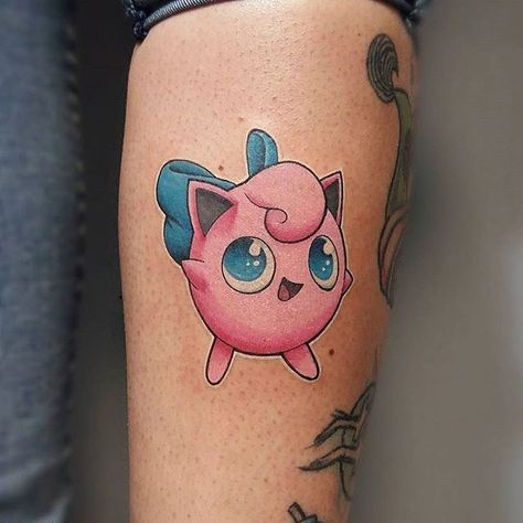 Jigglypuff tattoo done by @davidebruni80. To submit your work use the tag #gamerink And don't forget to share our page too!  #tattoo #tattoos #tatuaje #tatuajes #ink #videogametattoo #gamertattoo #gamerink #videogames #gamer #gaming #nintendo #gameboy #nds #3ds #jigglypuff #pokemon #jigglypufftattoo #pokemontattoo #animetattoo #otakutattoo Jigglypuff Tattoo, Cute Jigglypuff, Nintendo Tattoo, Colorado Tattoo, Gaming Nintendo, Pokemon Jigglypuff, Gamer Tattoos, Video Game Tattoo, Pokemon Tattoo