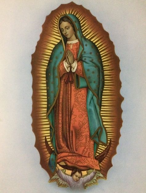 Virgen Mary Tattoo, Inspirational Sculpture, Virgin Mary Tattoo, Mexican Art Tattoos, Virgin Mary Art, Mexican Culture Art, Virgin Of Guadalupe, Mary Catholic, Mother Art