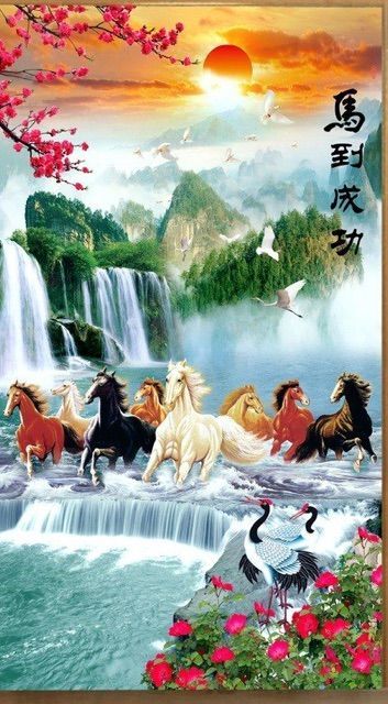 Lucky Horse Wallpaper, Horse Canvas Painting, Peacock Pictures, Lucky Symbols, Horse Wallpaper, Wallpaper Iphone Christmas, Phone Wallpaper For Men, Krishna Wallpaper, Alam Yang Indah