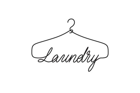 Laundry Shop Logo, Laundry Logo Design Ideas, Laundry Logo Design, Logo Laundry, Laundry Logo, Hanger Logo, Laundry Icons, Laundry Business, Laundry Hanger