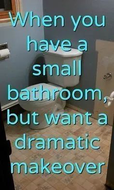 Simple and cheap yet timeless bathroom makeover idea. Small bathroom update before and after DIY.  #bathroommakeover #smallbathroommakeover #easybathroomupdate Ideas For Small Bathroom Decorating, How To Redo A Small Bathroom, Easy Diy Small Bathroom Makeover, Easy Bathroom Cabinet Makeover, Remodel Tiny Bathroom, Cheap Bathroom Updates Diy, Cheap Diy Small Bathroom Makeover, New Bathroom Ideas 2024, Small Bathroom Cheap Makeover