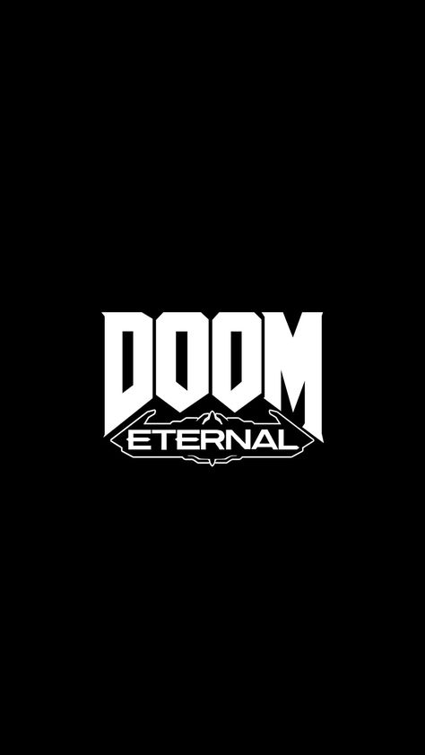 Doom Eternal Wallpaper, Red Folder, Black And Red Wallpaper, Doom Art, Doom 4, Doom 2016, Metal Band Logos, Doom Game, Doom Eternal