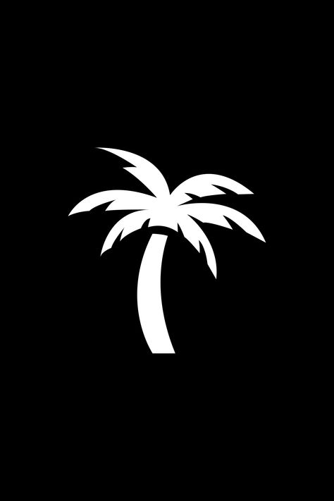 A simple vector icon of a palm tree. The perfect botanical graphic to symbolize those awesome tropical vacations by the ocean where you can relax on the beach, catching some sun and taking in the sights. Fun fact, the proper name for a palm tree is Arecaceae. Palm Tree Symbol, Jiji Background, Palm Tree Outline, Vacation Logo, Oasis Logo, Palm Tree Icon, Palm Tree Png, Palm Tree Logo, Palm Logo