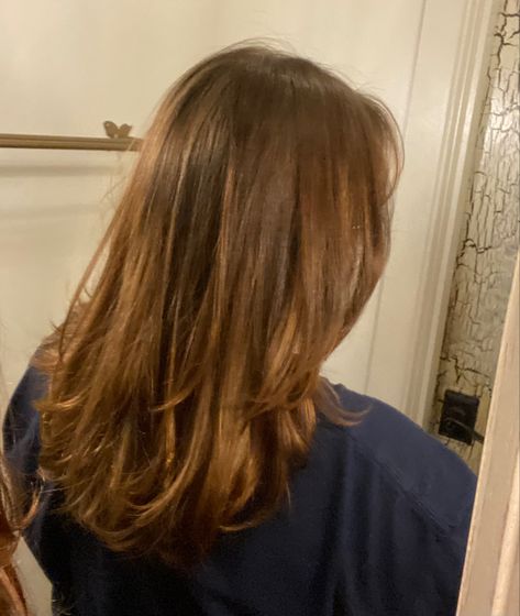 Medium Length With Layers, Brown Hair Medium Length, Hair Cut Lengths, Armpit Length Hair, Brown Mid Length Hair, Brown Hair Medium, Wavy Mid Length Hair, Mousy Brown Hair, Mid Length Straight Hair