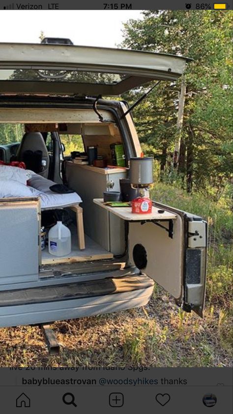 Chevy Astro Van Conversion, Astro Van Camper, Camper Lifestyle, Suzuki Apv, Small Camper Vans, Chevy Astro Van, Camper Beds, Caddy Maxi, Truck Bed Camping