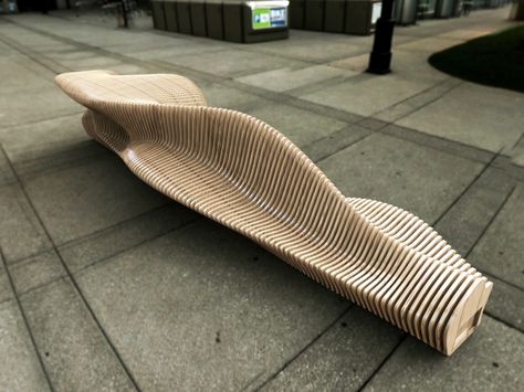 Free-form Bench Study2-01 Form Generation, Parametric Bench, Park Bench Design, Rack Velo, Modern Bench Outdoor, Cnc Furniture Plans, Cnc Furniture, Furniture Ads, Futuristic Furniture