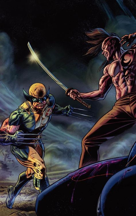 Wolverine vs. Daken by Doug Braithwaite Geek Fashion, Most Favorite, Comic Art, Discover Yourself, Express Yourself, A Place, Marvel, Comics, Tumblr