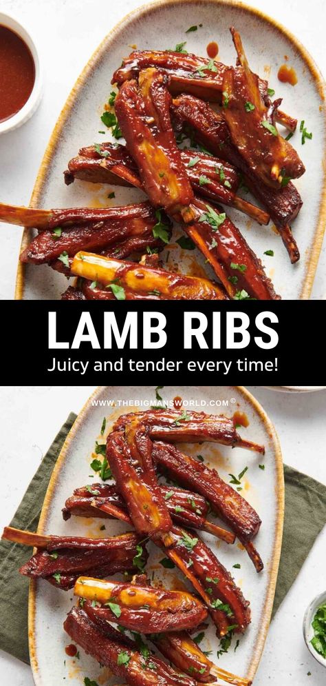 Lamb Short Ribs Recipe, Slow Cooker Lamb Ribs, Slow Cooked Lamb Ribs, Sticky Lamb Ribs, Lamb Ribs Instant Pot, Lamb Rib Roast Recipes, Lamb Rib Marinade Recipe, Bbq Lamb Ribs, Lamb Rib Recipes