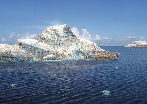 As our global population expands so too does the amount of trash we produce. A large portion of this trash then ends up in the world's oceans.  These are not going to go away unless we do something about them to change! Garbage In The Ocean, Great Pacific Garbage Patch, Floating Islands, Ocean Cleanup, About Earth, Oceans Of The World, Hawaiian Islands, Pacific Ocean, Pollution