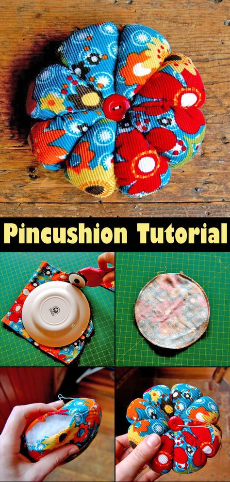 Pincushions To Make Ideas, Pin Cushion Sewing Pattern, Homemade Pin Cushions, How To Make A Pin Cushion Diy, Diy Pin Cushion Easy Pincushion Patterns, How To Make A Pincushion, Pincushion Patterns Free Templates, How To Make A Pin Cushion, Pin Cushions To Make