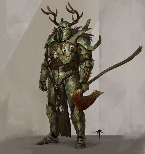 Knight of the deep forest, Jens Kuczwara on ArtStation at https://www.artstation.com/artwork/1nab5L Half Elf, Green Knight, Armadura Medieval, Knight Art, Manama, Dungeons And Dragons Characters, Dnd Art, Fantasy Armor, Deep Forest