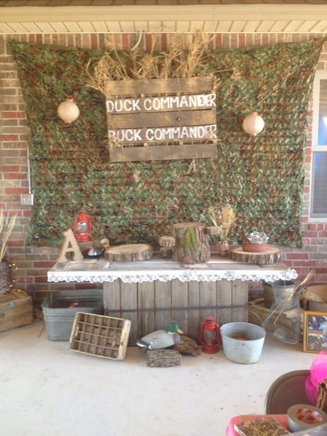 Duck dynasty Duck Hunter Birthday Party, Duck Dynasty Birthday Party, One Lucky Duck Birthday Party Mallard, Duck Hunting Birthday Party, Duck Hunting Decorations, Mallard Duck Party, Hunting Party Decorations, Hunting Birthday Party Decorations, Camouflage Birthday Party