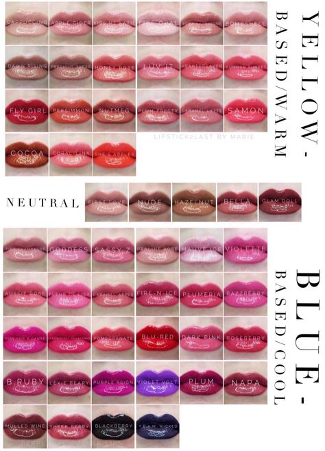 Lipsense Colors Chart, Lipsense Lip Colors, Permanent Lipstick, Senegence Makeup, Long Lasting Lip Color, Senegence Lipsense, Lipsense Colors, Cool Skin Tone, Hair Color Chart