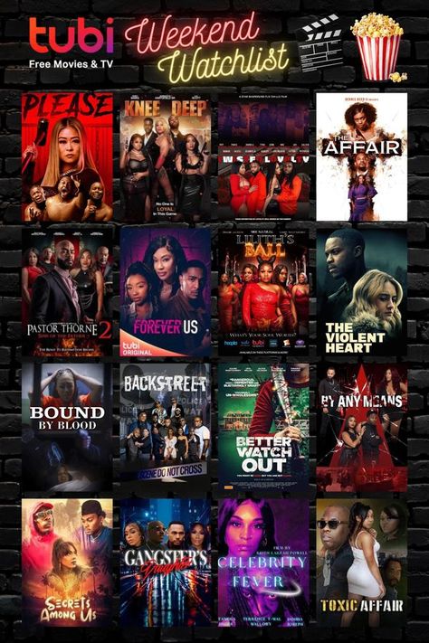 Good Movies To Watch On Tubi, Action Movies On Netflix To Watch, Tubi Movies To Watch List, Movies To Watch On Tubi, Netflix Movies To Watch Romantic, Black People Movies, Black Movies To Watch, Netflix Movie List, 1980s Tv Shows