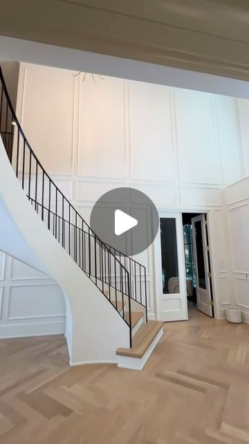 Filhaus Luxury Design on Instagram: "Grand entry’s never go out of style ✨   Bright, airy and full of that wow factor you can only hope for when you walk in the door. We’re excited to bring this project to market and showcase this spectacular transformation; from old and dated to timeless with modern flare. The epitome of luxury through and through.   Follow us for more luxury builds -> @filhausluxurydesign   #grandentry #staircase #stairs #wainscotting #designerhome #interiordecor #interiør #interiorstyling #interiordecorating #beforeandafter #renovations #reno #remodeling #luxuryremodel #renovationproject #houseinspo #houseinterior #homesweethome" Stairs Wainscotting, Open Foyer Ideas Entryway, Grand Staircase Entrance, Foyer Ideas Entryway, Open Foyer, Grand Entry, Staircase Remodel, Entrance Design, Wow Factor