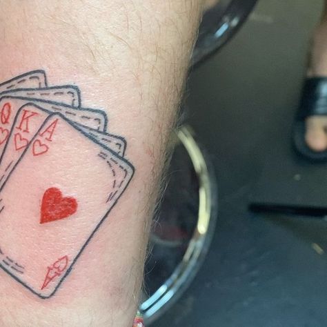 Royal Flush Tattoo, Texas Tattoos, Royal Flush, Tattoo Shop, Deck Of Cards, Tattoo Artists, Tatting, Tattoos, Tumblr