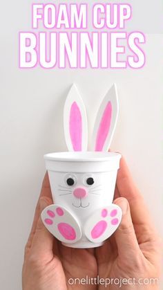 Påskeaktiviteter For Barn, Høstaktiviteter For Barn, Kertas Kerja Prasekolah, Small Easter Gifts, How To Make Foam, Dixie Cups, Kraf Kertas, Fun Easter Crafts, Craft Foam