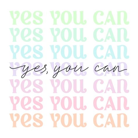 Yes you can cute danish pastel aesthetic... | Premium Vector #Freepik #vector #typography-poster #inspirational-poster #positive-background #motivational-poster Wall Posters Motivation, Positive Poster Ideas, Pastel Positive Quotes, Retro Positive Quotes, Motivational Posters For Room Aesthetic, Yes You Can, Aesthetic Pastel Poster, Aesthetic Quotes Poster, Postive Afframations Aesthetic