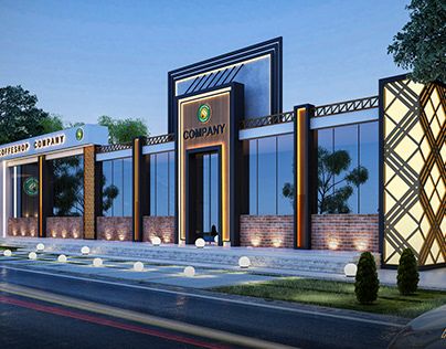 cafe shop company ( Abou Samra Group ) Architectural Animation, Plaza Design, Modern Restaurant Design, Retail Facade, Apartments Exterior, Commercial Design Exterior, 3d Floor Plans, Shop Facade, Architecture Company