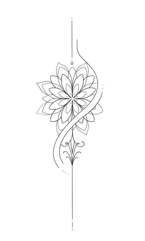 Back Tattoo Women Minimal, Vertical Butterfly Tattoo, Armband Tattoo Design Stencil, Mandala Bracelet Tattoo Design, Minimal Mandala Tattoo, Floral Armband Tattoo, Mandala Tattoo Design Women, Tattoo Design Stencil, Mandala Wrist Tattoo