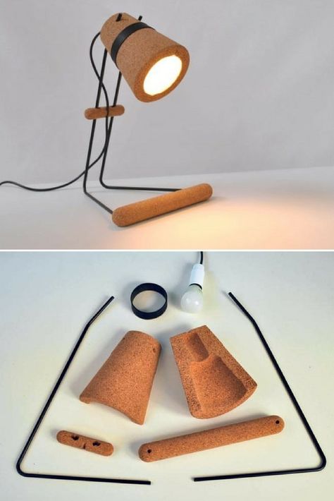 Vintage Industrial Lighting, Lamp Makeover, Modern Desk Lamp, Lamp Lighting, Contemporary Table Lamps, Lampe Design, Types Of Furniture, Room Lamp, Wood Lamps