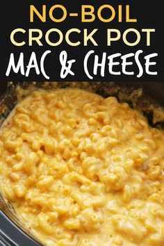 No-Boil Crock Pot Macaroni & Cheese | An impossibly easy slow cooker recipe for ultra-creamy Mac & Cheese that uses uncooked macaroni noodles. No boiling or baking required and no sauce to cook – just toss it in and go! #noboil #crockpot #slowcooker #mac&cheese #macaroni Crock Mac And Cheese, Thanksgiving Crockpot, Crock Pot Macaroni, Crockpot Mac N Cheese Recipe, Crock Pot Mac And Cheese, Easy Goulash, Crock Pot Mac, Macaroni Noodles, Best Mac N Cheese Recipe