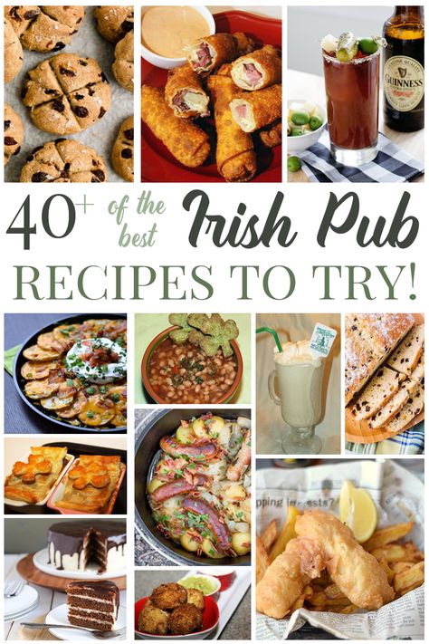 Easy British Recipes, Irish Meals St Patricks Day Food Dinner, Irish Pub Recipes, Pub Food Recipes, Authentic Irish Recipes, Irish Beer Cheese Soup, Pub Recipes, Irish Pub Food, Easy Irish Recipes