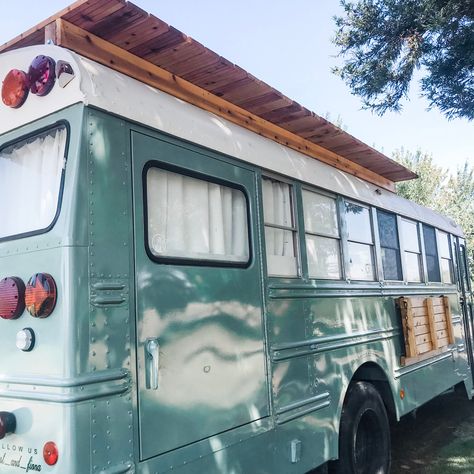 Best Mid-Size Skoolie Conversions - Aimless Travels Mid Size Skoolie Conversion, Mid Size Bus Conversion, Rv Flip, Bus Renovation, Skoolie Life, Skoolie Conversion, School Bus Tiny House, School Bus Camper, Mini Homes