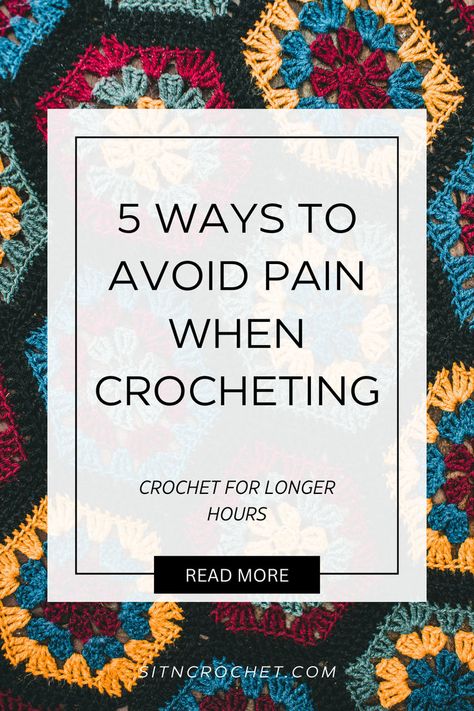 Don't let pain cramp your crochet style! Discover 5 essential tips to help you crochet comfortably and avoid strain. From ergonomic hooks to proper posture, these tips will keep you pain-free while you create. Click to read more! #crochet #crochetingtips #ergonomics #crafting #painfree Crochet Bloggers, Ergonomic Crochet Hook, Proper Posture, Crochet Style, Crochet Baby Clothes, Crochet Cat, Pain Free, Baby Blanket Crochet, Facebook Group