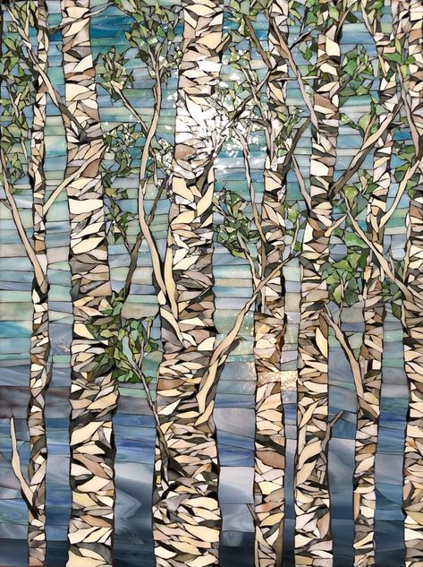 Moonlight Fine Art & Framing Landscape Mosaic, Stained Glass Mosaic Art, Mosaic Art Diy, Art Framing, Stone Art Painting, Mosaic Art Projects, Mosaic Tile Art, Modern Mosaics, Glass Mosaic Art