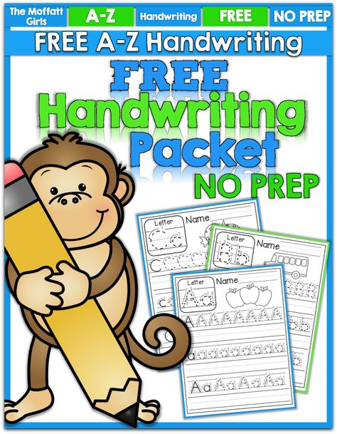 I am so excited to share with you a new FREEBIE!  I needed to make a handwriting packet for the littlest Moffatt Girl who is ready to practice!  I wanted to share these for FREE as a thank you for following The Moffatt Girls on Facebook!  You can grab it here in our TPT Store!... Handwriting Center, Activity Binder, Handwriting Sheets, Kindergarten Prep, Printing Practice, Free Handwriting, Fall Math, Pediatric Therapy, Grande Section