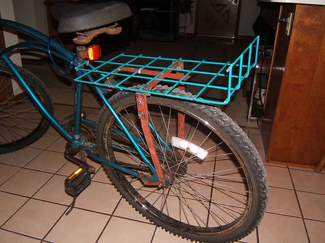 Picture of Make a Scrappy Bike Rack Diy Bicycle Rack, Diy Bicycle Accessories, Diy Bike Basket, Bicycle Rack Design, Bicycle Storage Shed, Indoor Bike Rack, Diy Bike Rack, Bicycle Hanger, Bike Cage